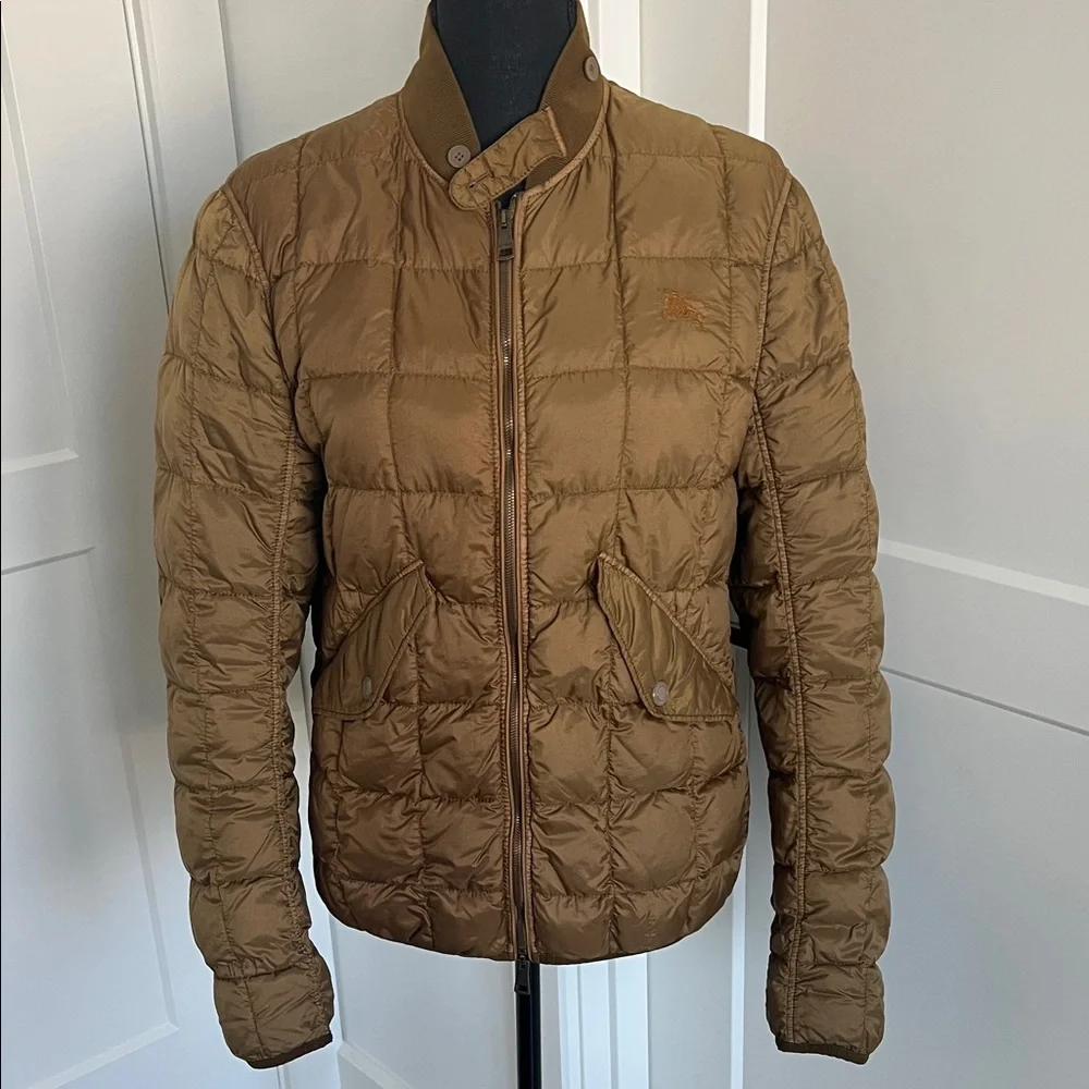 Burberry Brit Down Brown Quilted Jacket - Picture 1 of 7